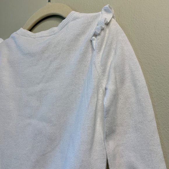 COUNTRY ROAD Girls Cardigan Sweater 3 3T White VGUC Knit Cotton Toddler Girl - Picture 4 of 8